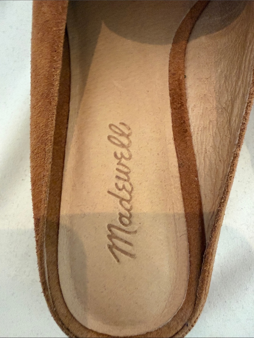 Madewell Women’s Suede Penny Loafer Mule - Tan Brown - Picture 8 of 8